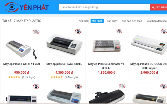 cách thức mua máy ép plastic online